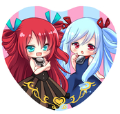 モード＆リリーゼハート型缶バッジ