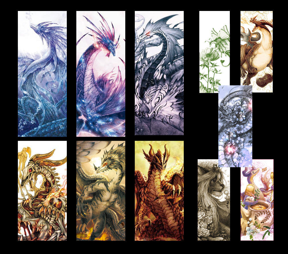 ドラゴンしおり11本セット Dragonhouse 同人誌通販のアリスブックス