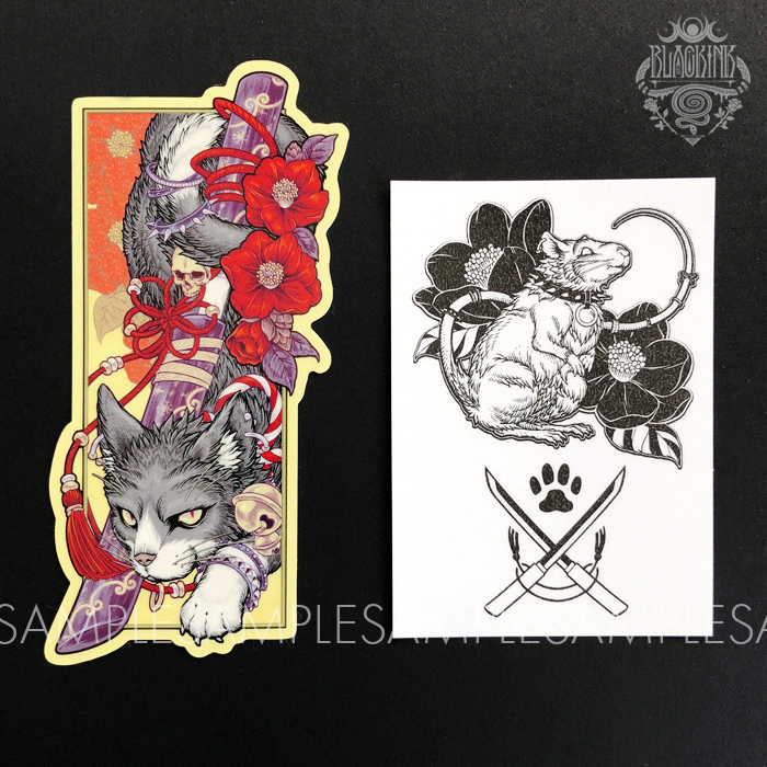 Tsubaki Sticker Set Blackink Craft 同人誌通販のアリスブックス