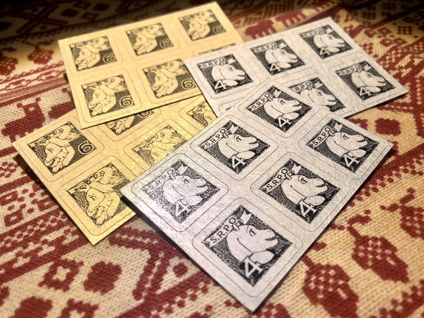 アズゴア トリエル切手風シールセット パルカ ククロ 同人誌通販のアリスブックス