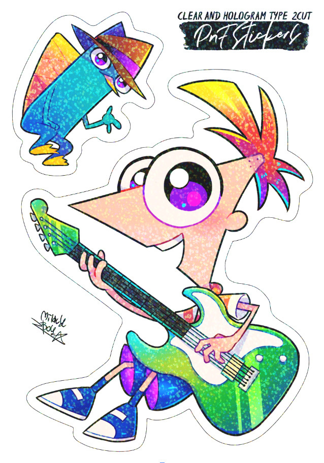 フィニアス Phineas ホログラムクリアステッカー Milkyboy Inc 同人誌通販のアリスブックス