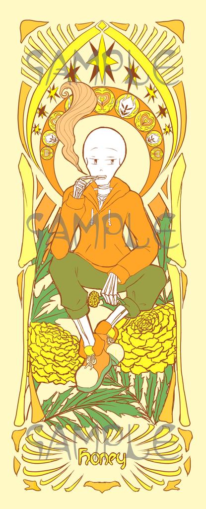 ミュシャ風しおりhoney Swap Papyrus チーズスプリンカー 同人誌通販のアリスブックス