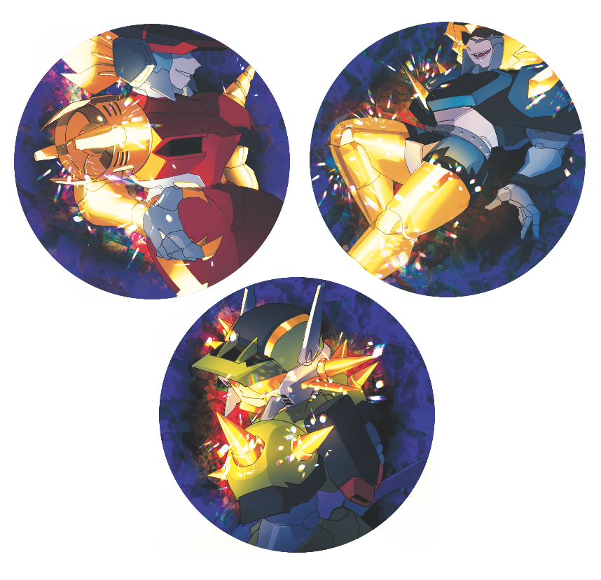 ゴールド三兄弟キラキラ缶バッジセット Sinbin 同人誌通販のアリスブックス