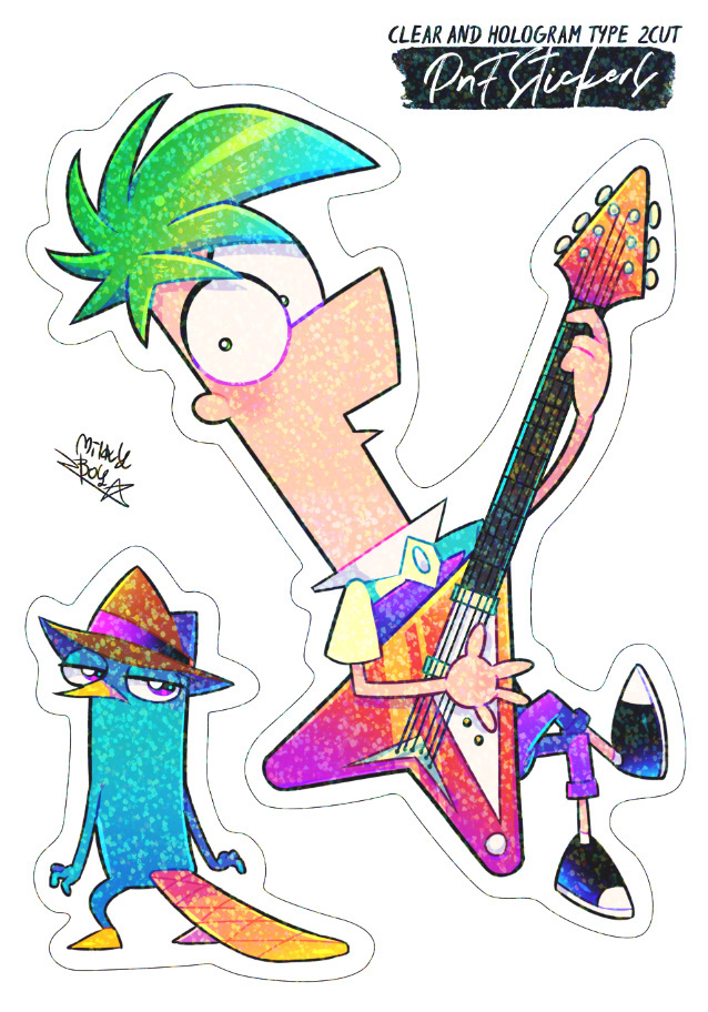 ファーブ Ferb ホログラムクリアステッカー Milkyboy Inc 同人誌通販のアリスブックス